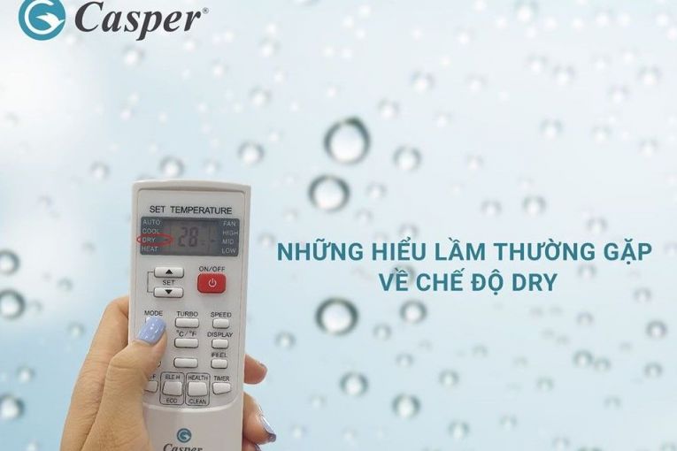 Máy lạnh Casper hút ẩm ngày mưa 